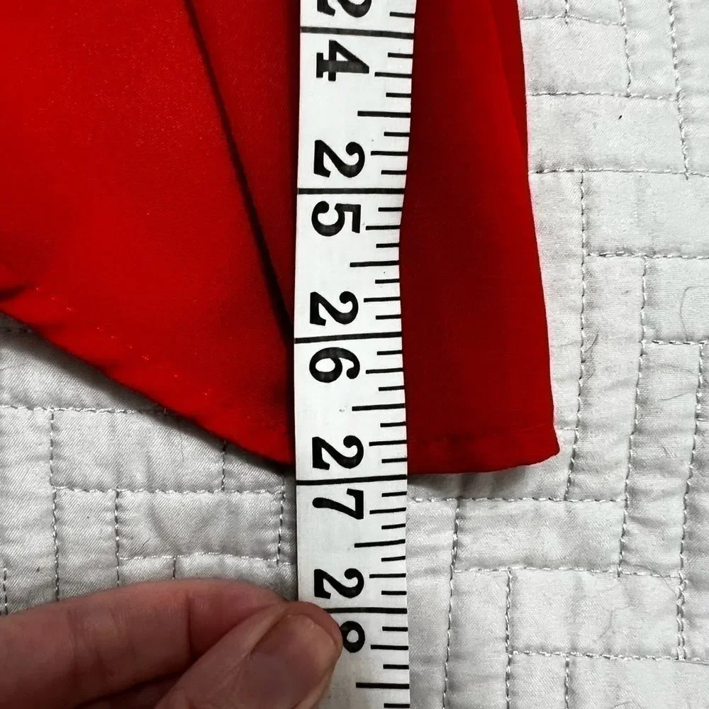Anthropologie Paper Crane red / coral medium halter Layered Tank